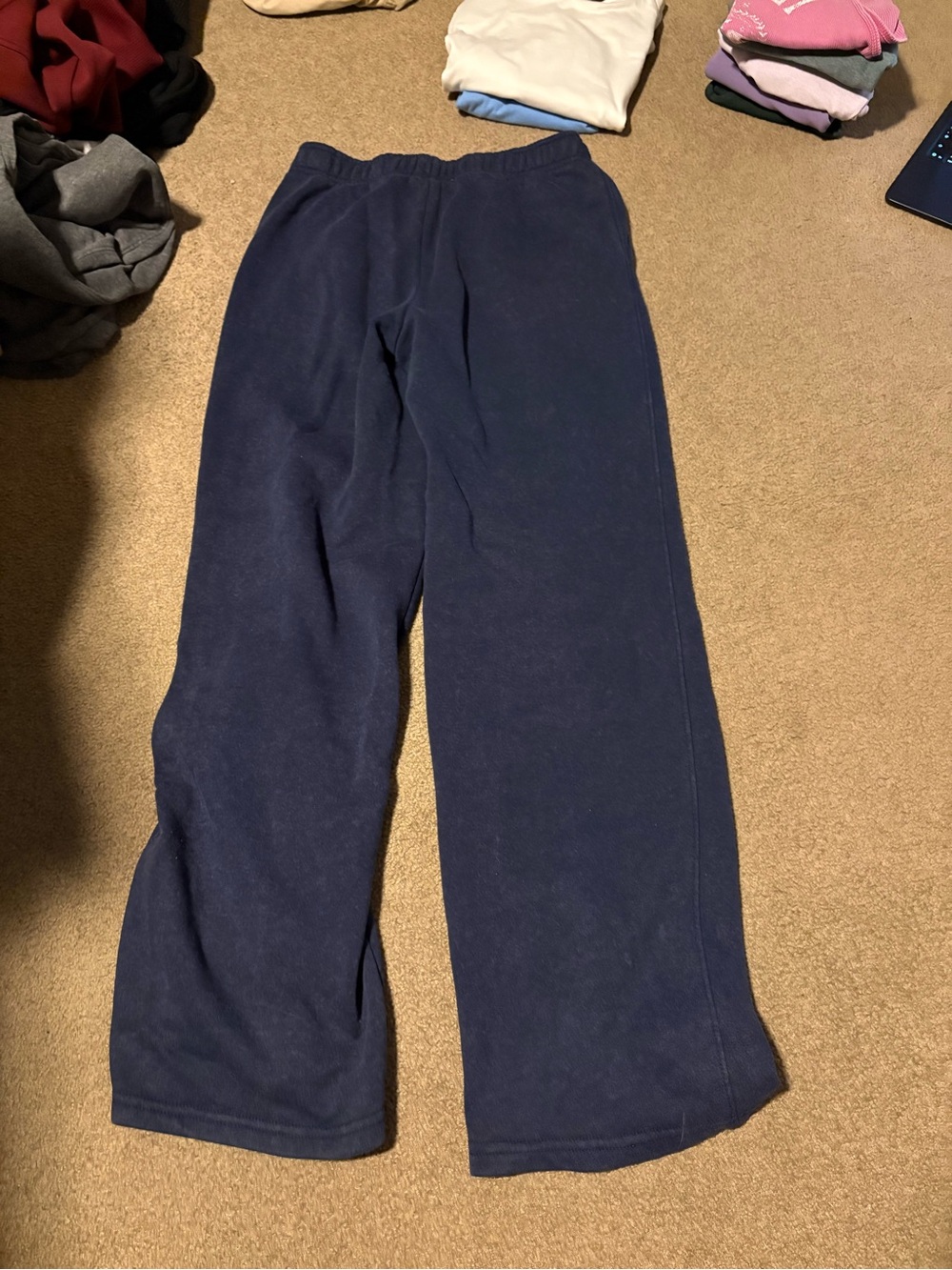 Navy Blue Fleece Lounge Pants